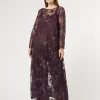 Marina Rinaldi Bluse | Collezione Elegante*Casacca lunga in tulle con ricami BORDEAUX