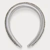 Marina Rinaldi Collezione Elegante | Accessori*Cerchietto in raso ricamato GRIGIOPERLA