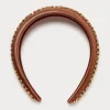 Marina Rinaldi Accessori | Accessori*Cerchietto in raso ricamato CAMMELLO