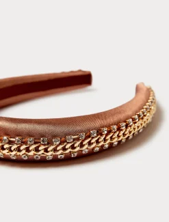 Marina Rinaldi Accessori | Accessori*Cerchietto in raso ricamato CAMMELLO