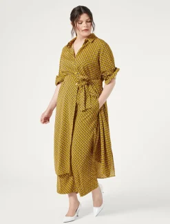 Marina Rinaldi Abiti | Abiti*Chemisier in cady GIALLO