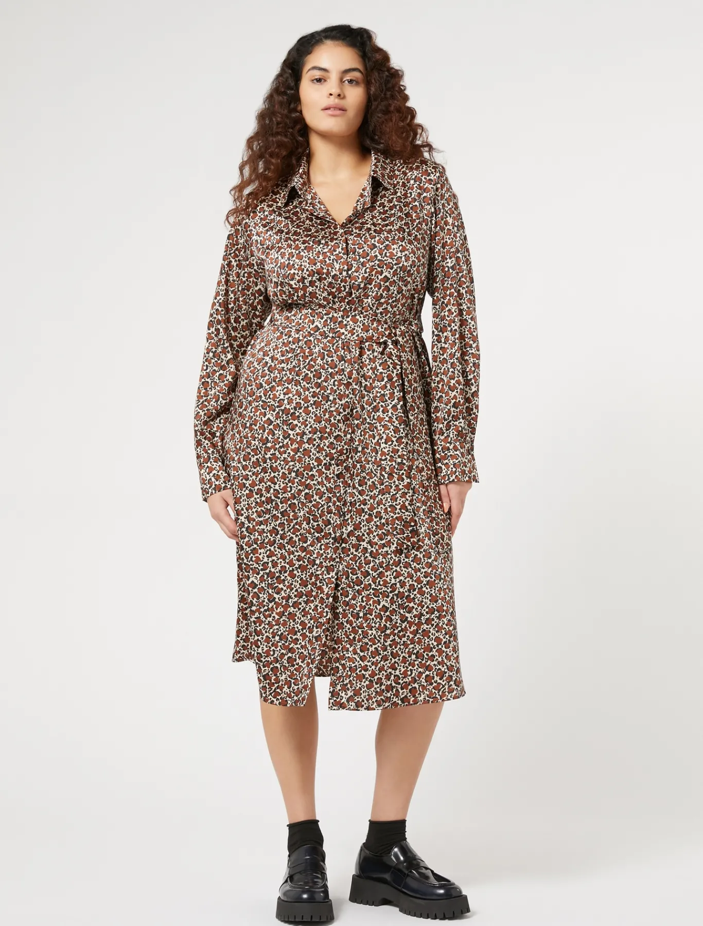 Marina Rinaldi Abiti | Abiti*Chemisier in twill TERRACOTTA