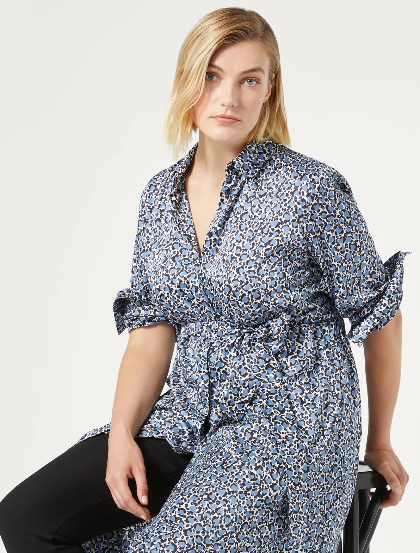 Marina Rinaldi Abiti | Abiti*Chemisier in twill AZZURRO