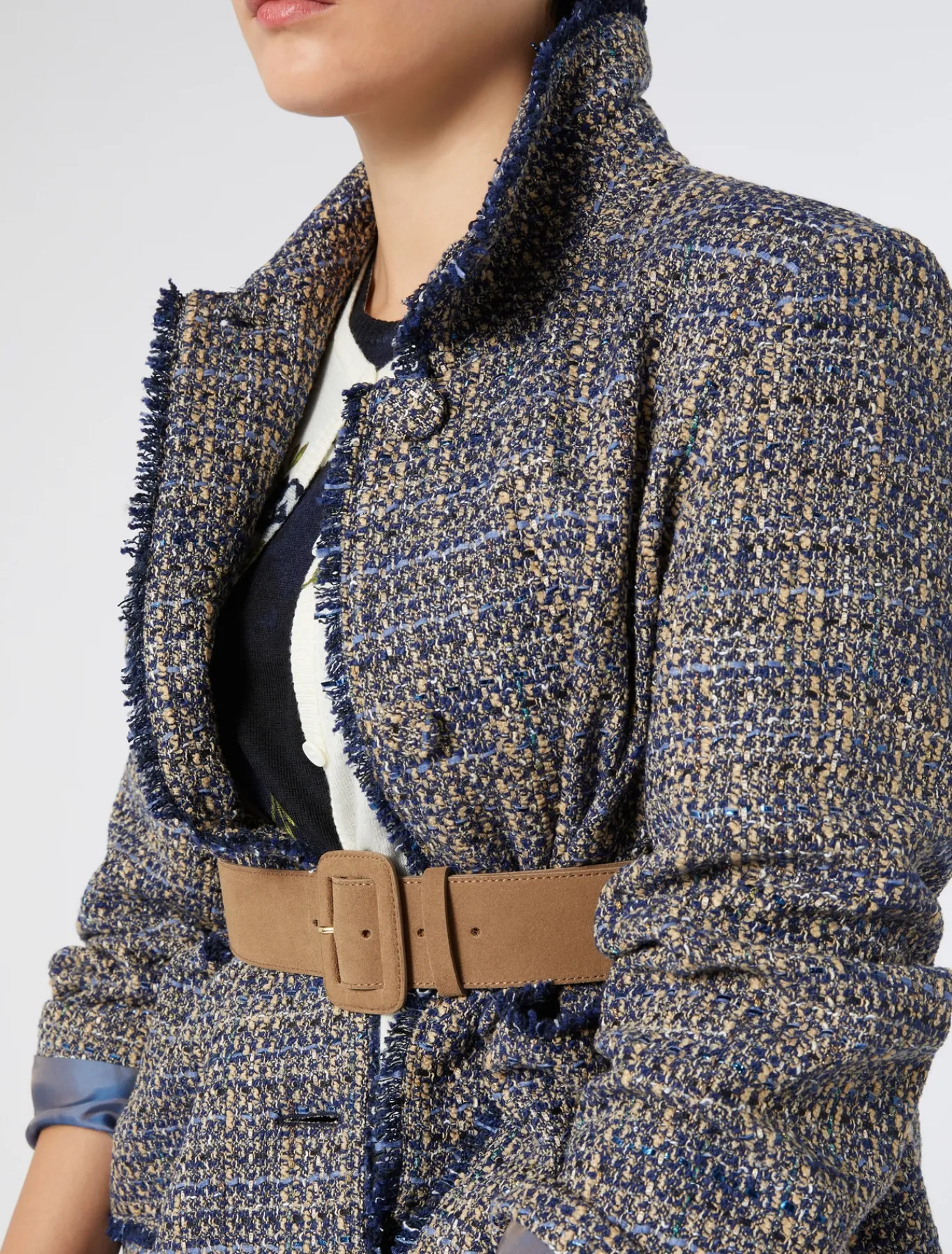 Marina Rinaldi Accessori | Accessori*Cintura in pelle scamosciata TORTORA