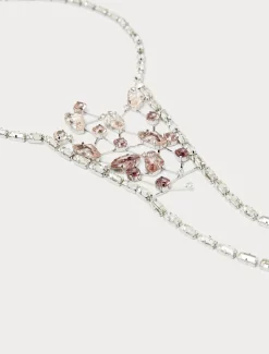 Marina Rinaldi Accessori | Accessori*Collana con baguette e strass ROSA