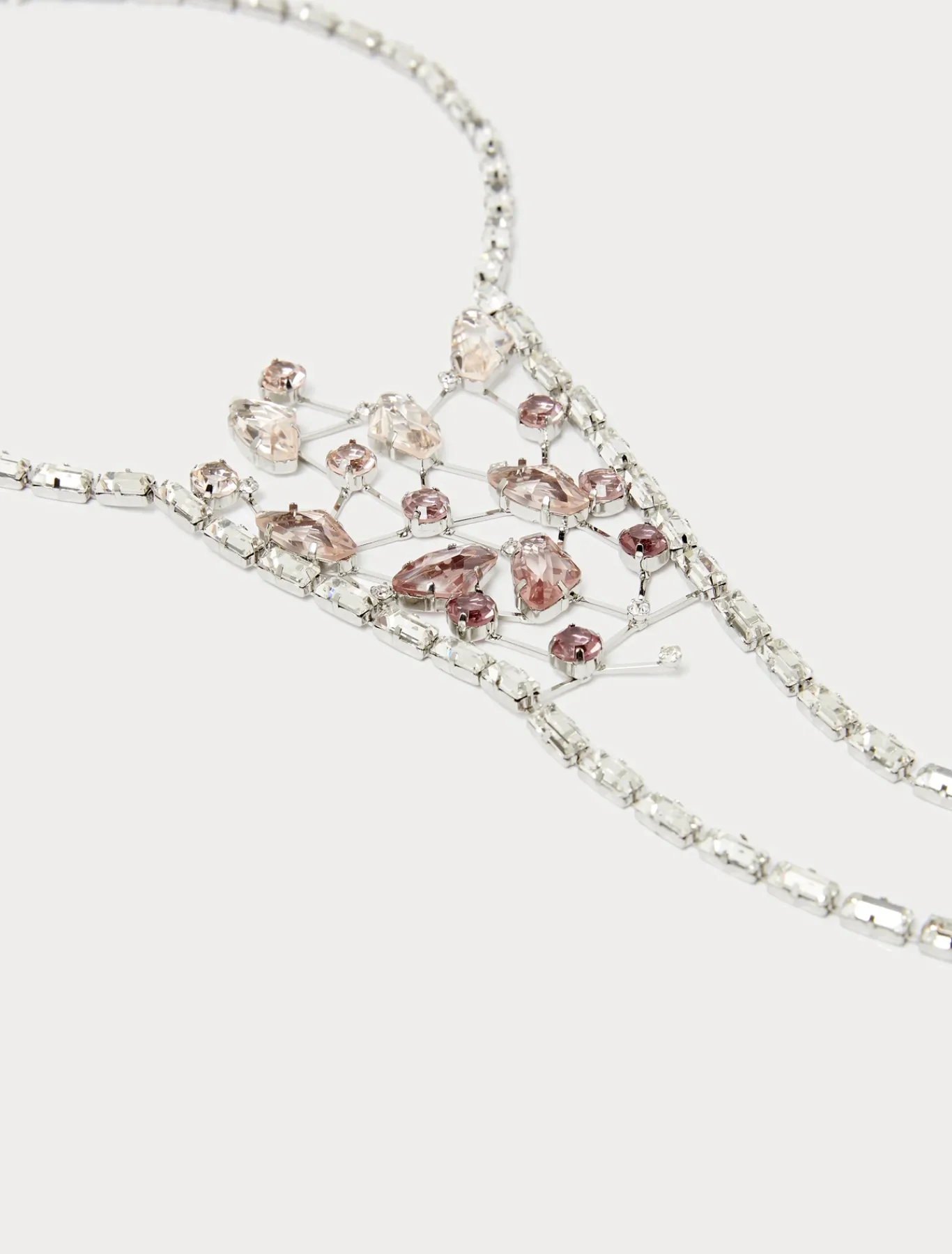 Marina Rinaldi Accessori | Accessori*Collana con baguette e strass ROSA