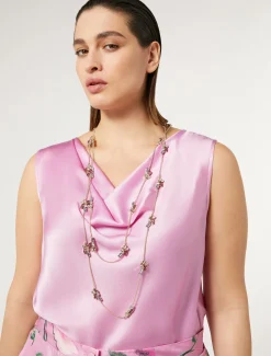 Marina Rinaldi Selezione Elegante | Collezione Elegante*Collana con cabochon ROSA