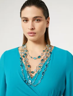 Marina Rinaldi Accessori | Collezione Elegante*Collana con cristalli AZZURRO