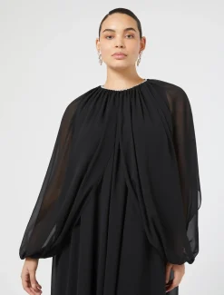 Marina Rinaldi Giacche | Accessori*Coprispalle in georgette NERO