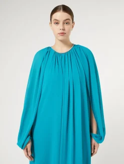 Marina Rinaldi Giacche | Collezione Elegante*Coprispalle in georgette TURCHESE