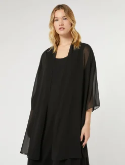 Marina Rinaldi Giacche | Accessori*Coprispalle in georgette NERO