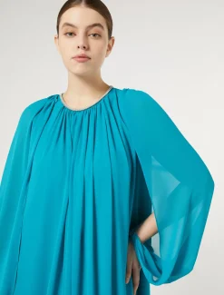 Marina Rinaldi Giacche | Collezione Elegante*Coprispalle in georgette TURCHESE