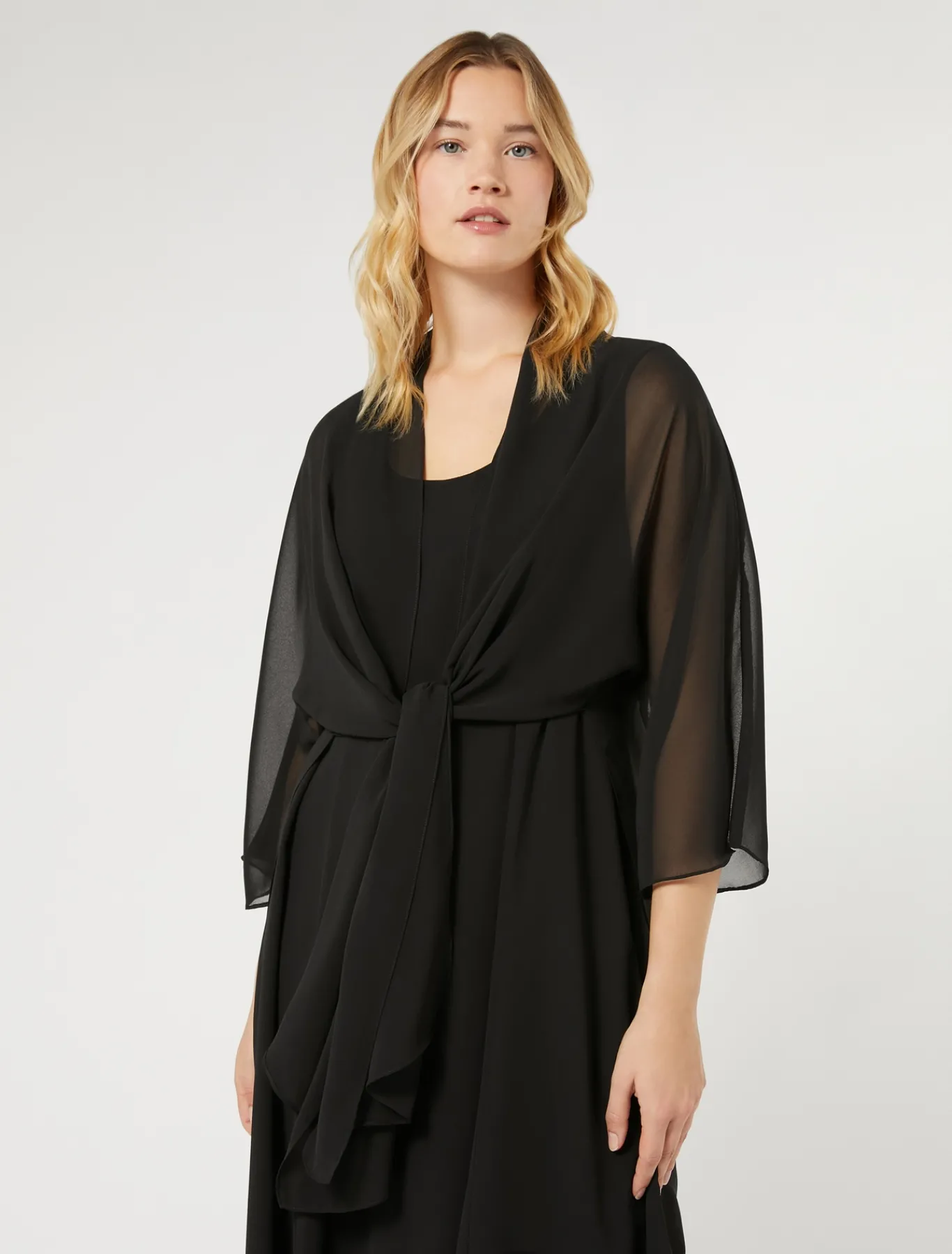 Marina Rinaldi Giacche | Accessori*Coprispalle in georgette NERO