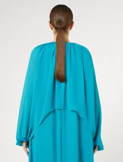 Marina Rinaldi Giacche | Collezione Elegante*Coprispalle in georgette TURCHESE