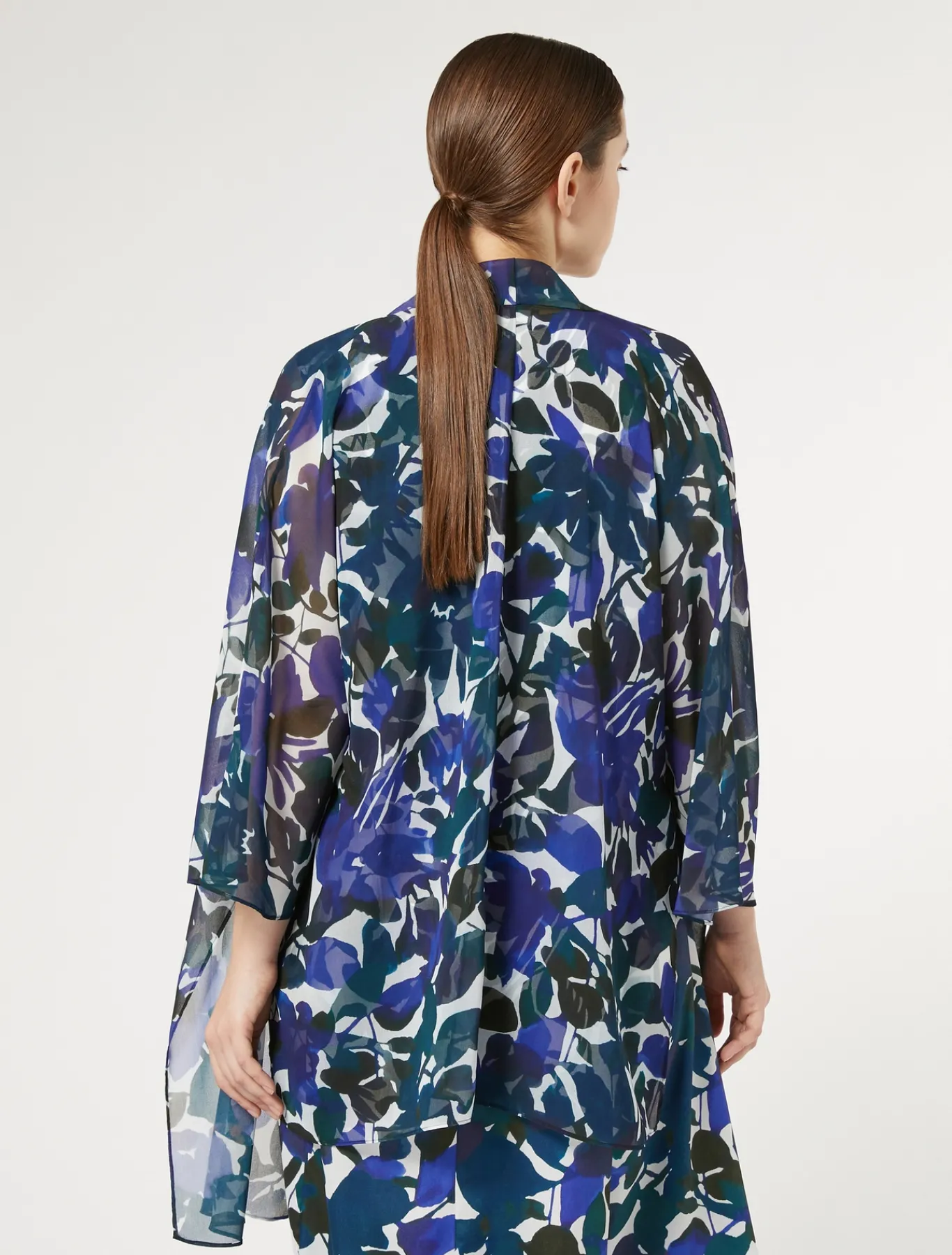 Marina Rinaldi Giacche | Cappotti & Trench*Coprispalle in georgette CAFFE`