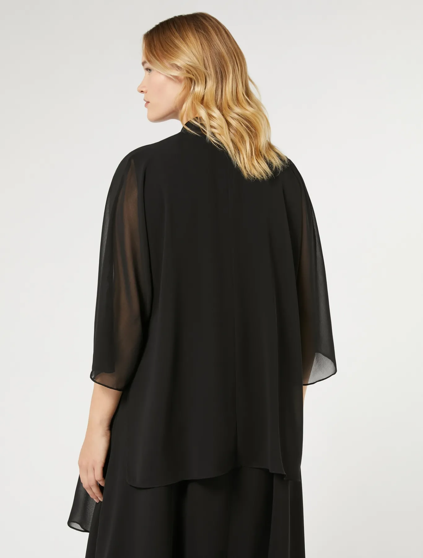 Marina Rinaldi Giacche | Accessori*Coprispalle in georgette NERO