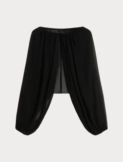 Marina Rinaldi Giacche | Accessori*Coprispalle in georgette NERO