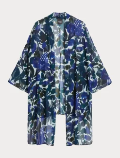 Marina Rinaldi Giacche | Cappotti & Trench*Coprispalle in georgette CAFFE`