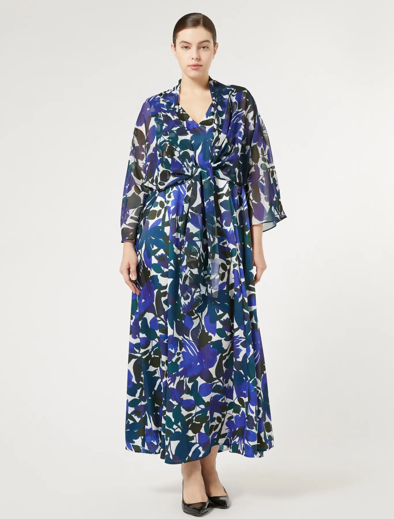 Marina Rinaldi Giacche | Cappotti & Trench*Coprispalle in georgette CAFFE`