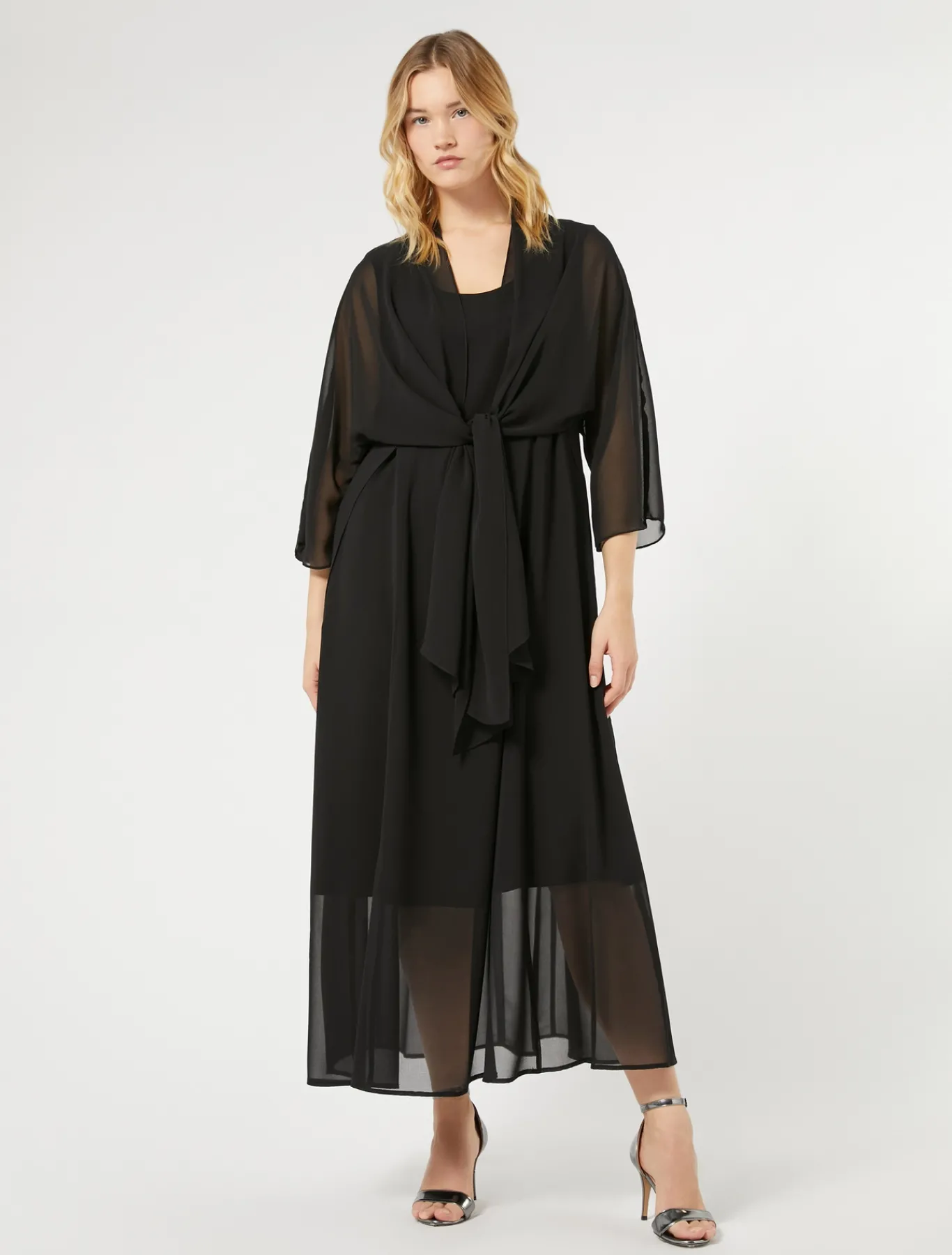 Marina Rinaldi Giacche | Accessori*Coprispalle in georgette NERO