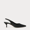 Marina Rinaldi Accessori | Accessori*Décolleté sling back in raso NERO