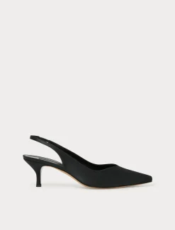 Marina Rinaldi Accessori | Accessori*Décolleté sling back in raso NERO