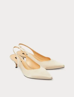 Marina Rinaldi Accessori | Collezione Elegante*Décolleté sling back in raso BEIGE