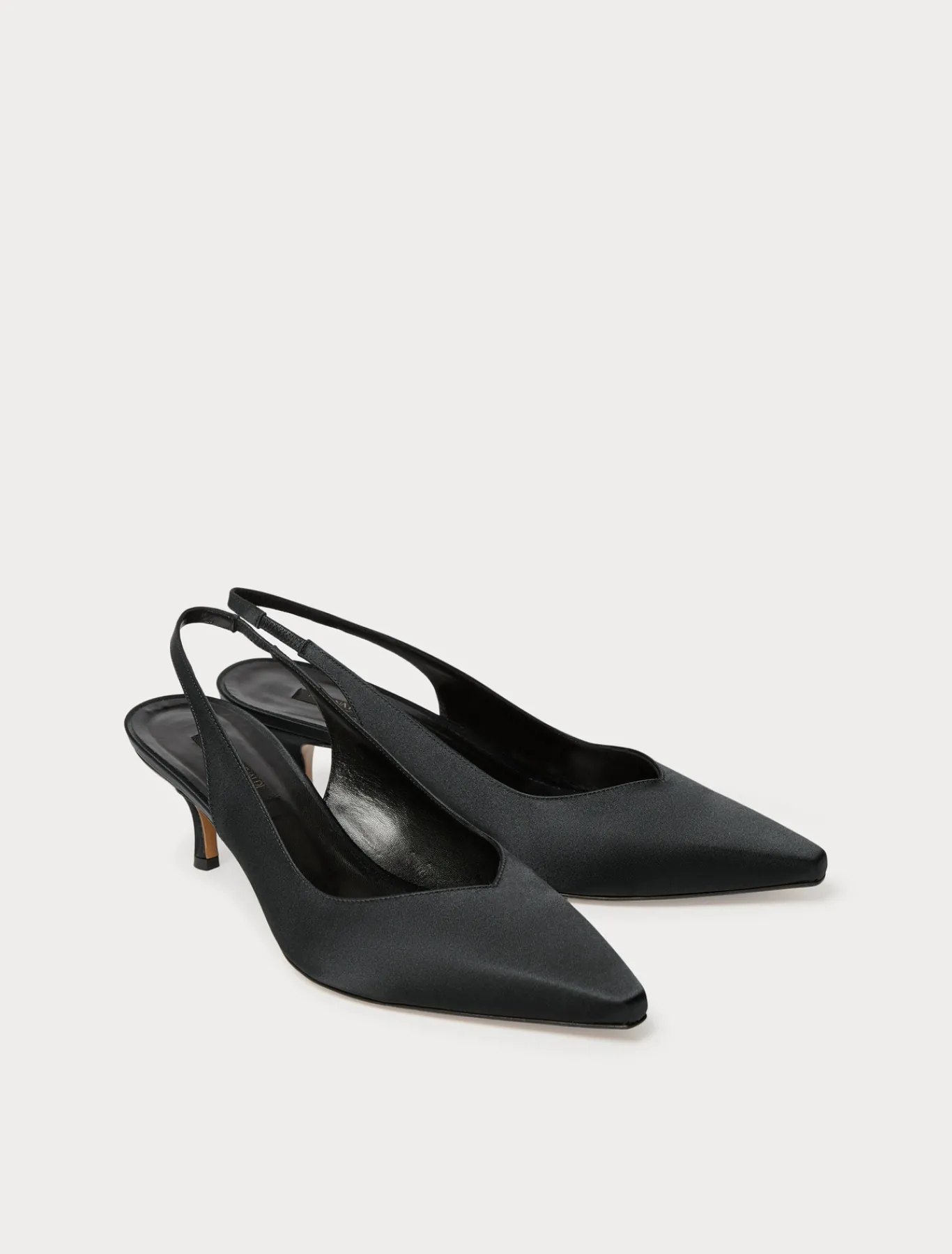 Marina Rinaldi Accessori | Accessori*Décolleté sling back in raso NERO