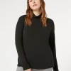 Marina Rinaldi Top & T-Shirt | Top & T-Shirt*Dolcevita in jersey di viscosa stretch NERO