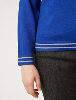 Marina Rinaldi Maglieria | Maglieria*Dolcevita in lana e lurex BLUETTE