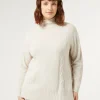 Marina Rinaldi Maglieria | Maglieria*Dolcevita in misto cachemire BEIGE