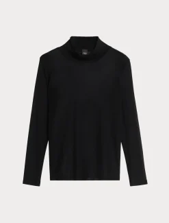 Marina Rinaldi Top & T-Shirt | Top & T-Shirt*Dolcevita in tulle stretch NERO