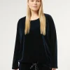Marina Rinaldi Top & T-Shirt | Top & T-Shirt*Felpa in ciniglia stretch BLUNOTTE