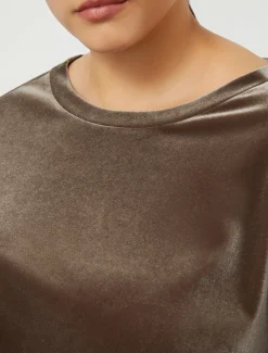 Marina Rinaldi Top & T-Shirt | Top & T-Shirt*Felpa in ciniglia stretch ROCCIA