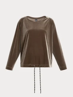 Marina Rinaldi Top & T-Shirt | Top & T-Shirt*Felpa in ciniglia stretch ROCCIA