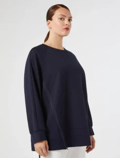 Marina Rinaldi Top & T-Shirt | Top & T-Shirt*Felpa in jersey BLUNOTTE