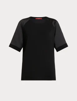 Marina Rinaldi Top & T-Shirt | Top & T-Shirt*Felpa in jersey NERO