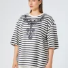 Marina Rinaldi Top & T-Shirt | Top & T-Shirt*Felpa in jersey con ricami AVORIO