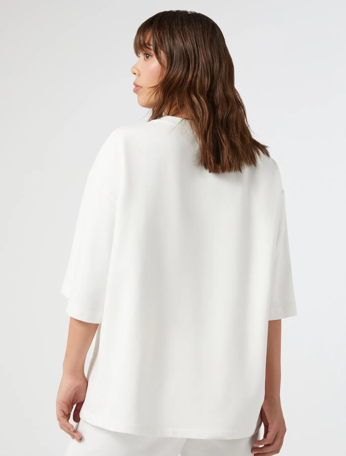 Marina Rinaldi Top & T-Shirt | Top & T-Shirt*Felpa in jersey con ricami AVORIO