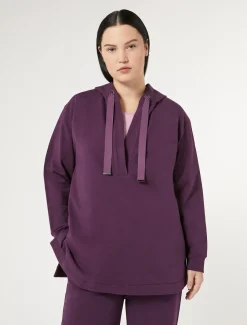 Marina Rinaldi Top & T-Shirt | Top & T-Shirt*Felpa in jersey di cotone VIOLA