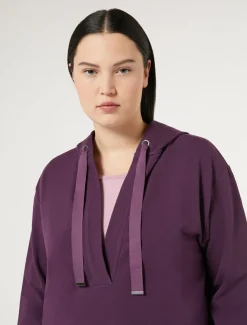 Marina Rinaldi Top & T-Shirt | Top & T-Shirt*Felpa in jersey di cotone VIOLA