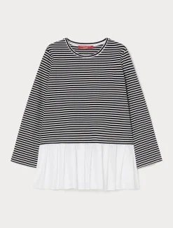 Marina Rinaldi Top & T-Shirt | Top & T-Shirt*Felpa in jersey e popeline BLU