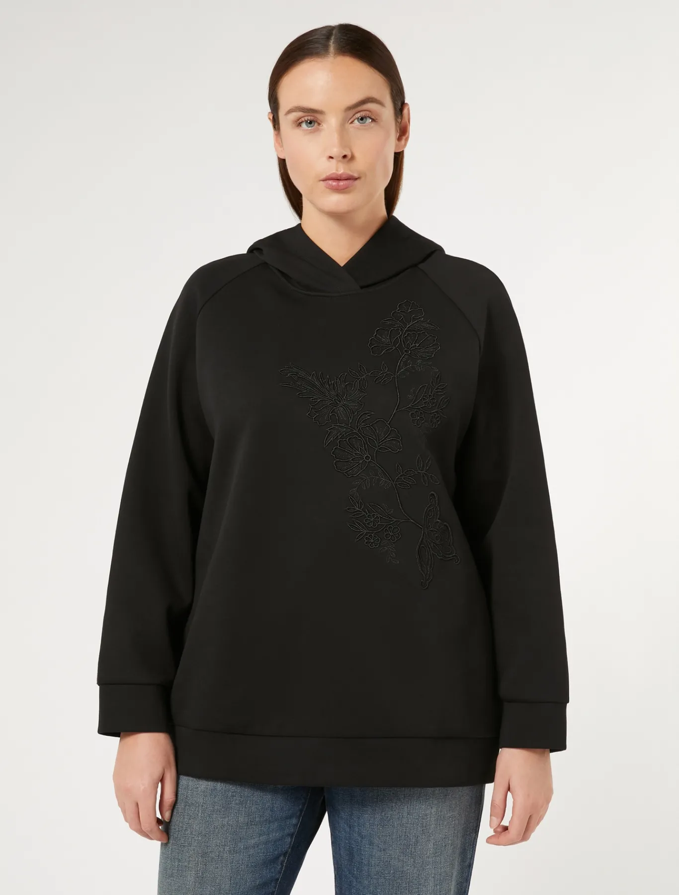 Marina Rinaldi Top & T-Shirt | Top & T-Shirt*Felpa in jersey interlock NERO