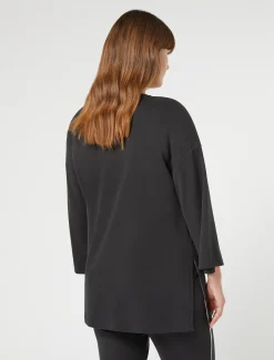 Marina Rinaldi Top & T-Shirt | Top & T-Shirt*Felpa in jersey interlock NERO