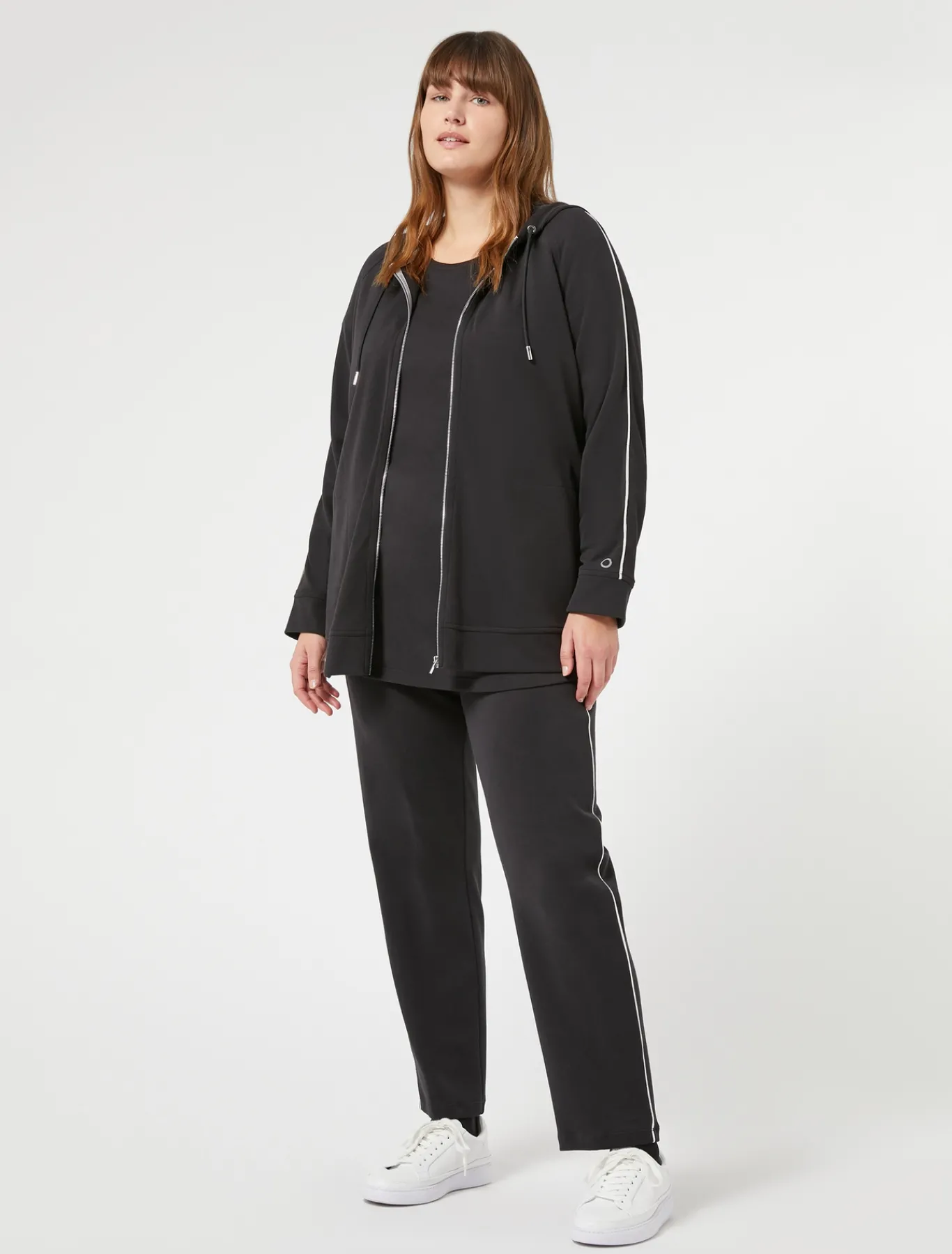 Marina Rinaldi Top & T-Shirt | Top & T-Shirt*Felpa in jersey interlock NERO