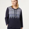 Marina Rinaldi Top & T-Shirt | Top & T-Shirt*Felpa in jersey scuba BLUMARINO