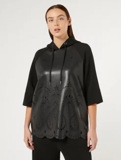 Marina Rinaldi Top & T-Shirt | Top & T-Shirt*Felpa in jersey scuba NERO