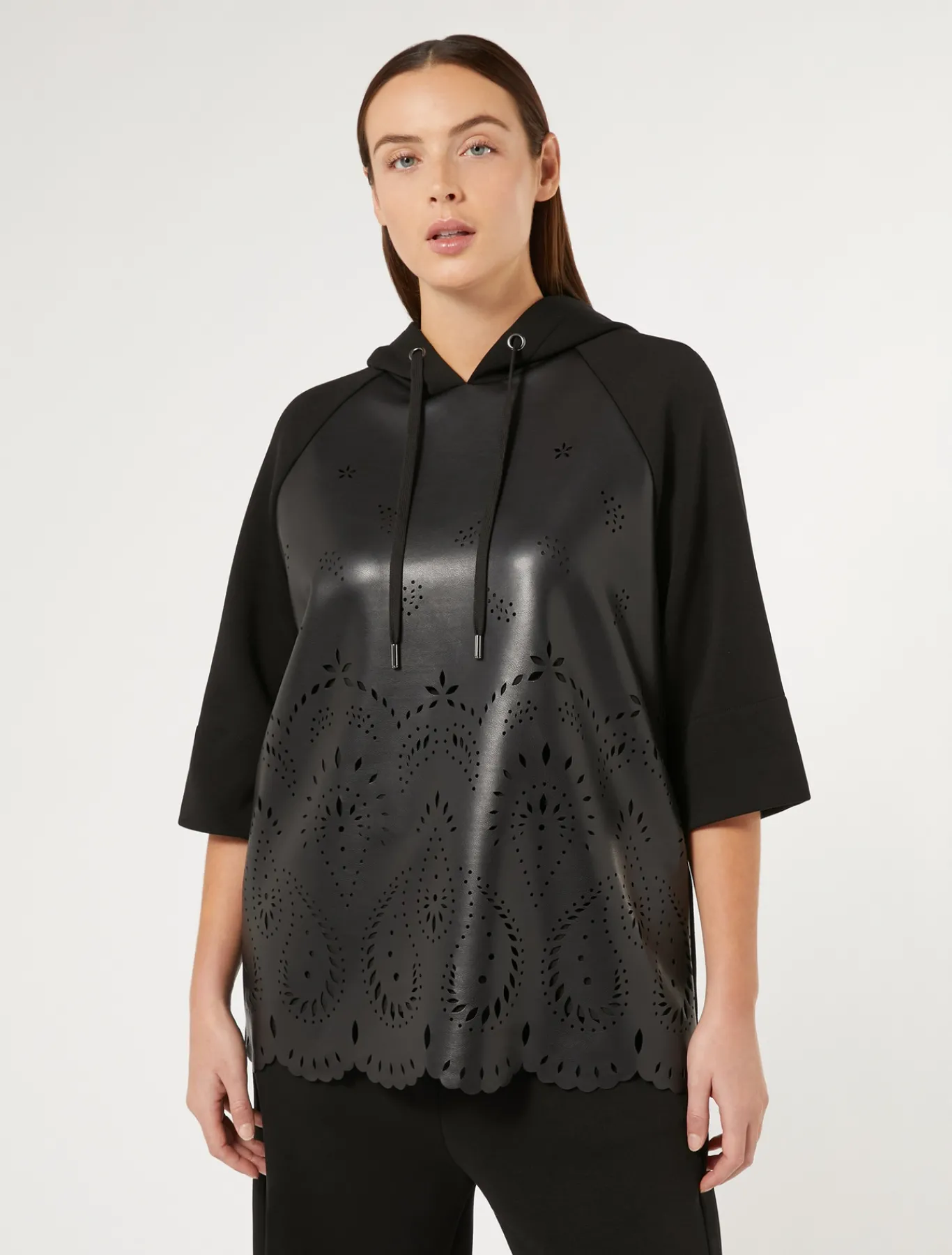 Marina Rinaldi Top & T-Shirt | Top & T-Shirt*Felpa in jersey scuba NERO