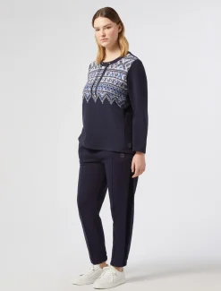 Marina Rinaldi Top & T-Shirt | Top & T-Shirt*Felpa in jersey scuba BLUMARINO