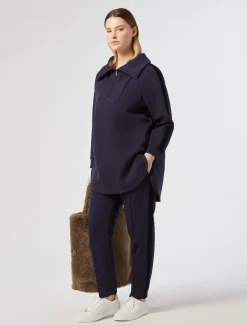 Marina Rinaldi Top & T-Shirt | Top & T-Shirt*Felpa in jersey scuba BLUMARINO